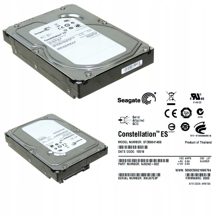 Hard Disk 3.5" Seagate ST3500414SS 500GB 7200RPM SAS-2