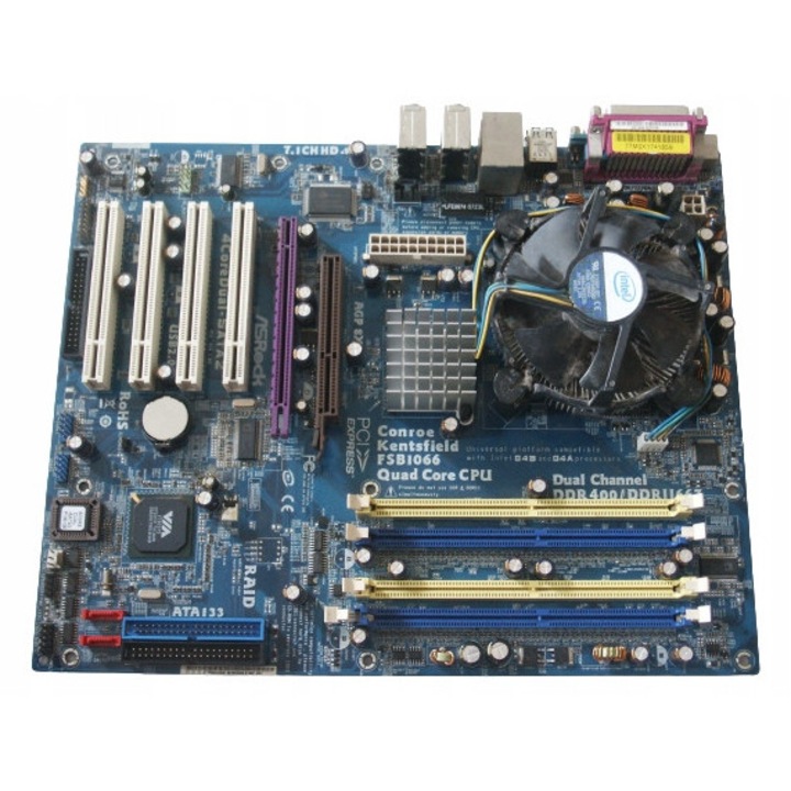 Дънна платка ASRock 4COREDUAL-SATA2 Socket 775, 2 слота RAM DDR2, 4 PCI, ATX