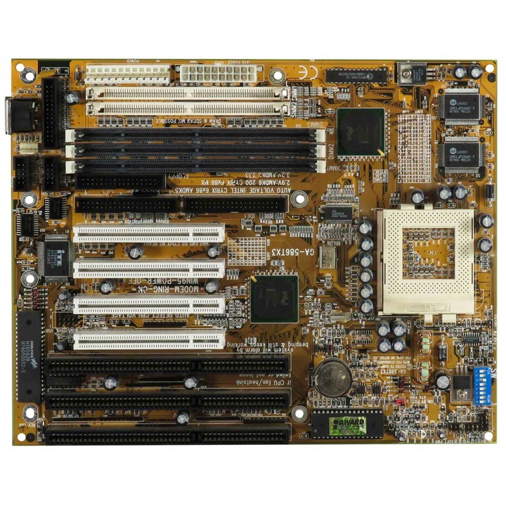 GIGABYTE GA-586TX3 alaplap Socket 7, SDRAM, 4 PCI, 3 ISA, ATX