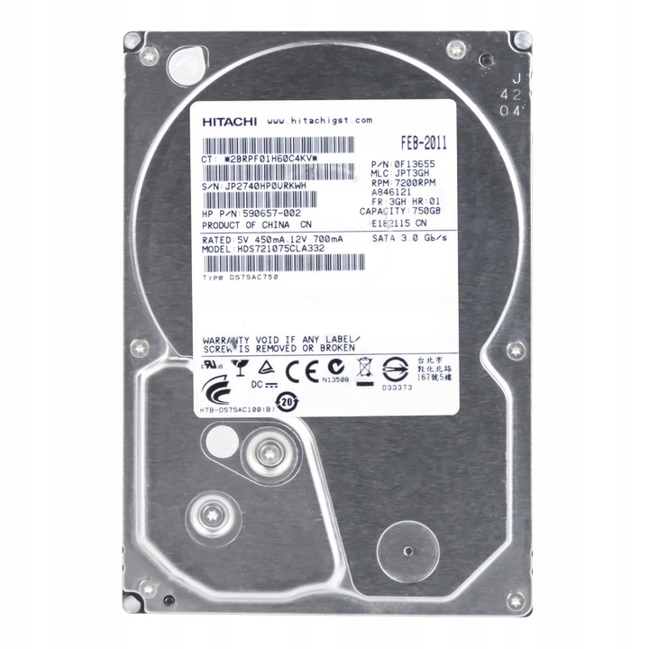 Hard Disk 750GB 7200RPM SATA II 3.5''