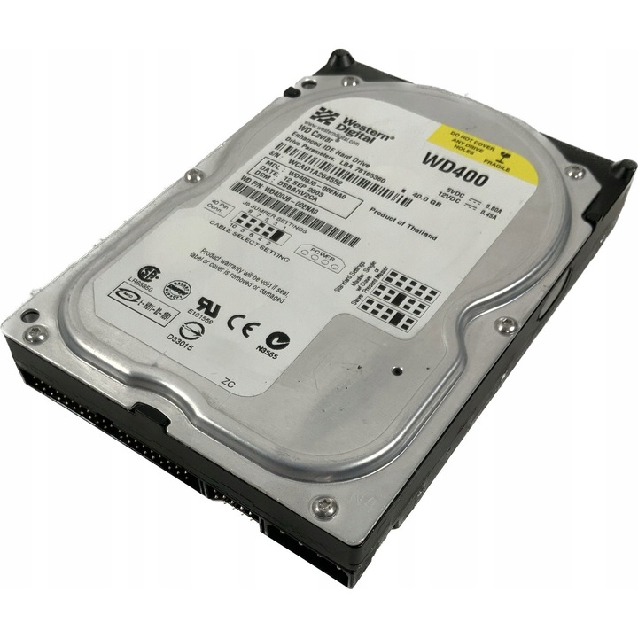 Merevlemez 3,5" Western Digital CAVIAR 40GB PATA 7200rpm, 8MB
