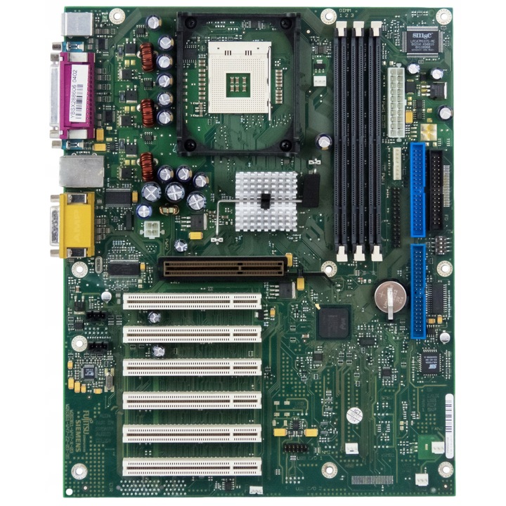 Fujitsu D1327-A12 alaplap, socket 478, 3x SDRAM, 6x PCI