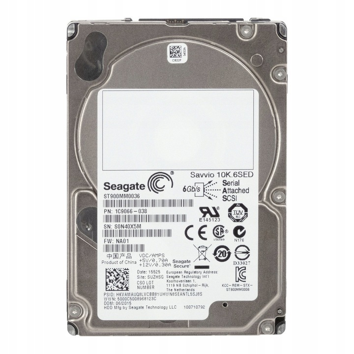 Hard Disk 2.5" Seagate Savvio 10K.6 900GB 10K SAS 64MB 15mm