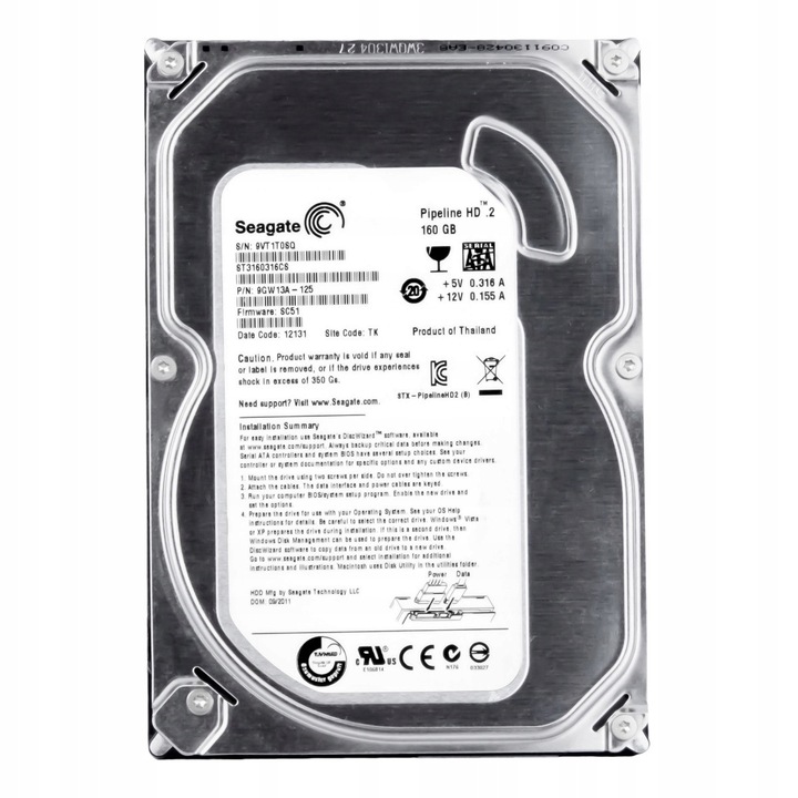 Hard Disk 3.5'' Seagate 160GB 5900RPM 8MB SATA II