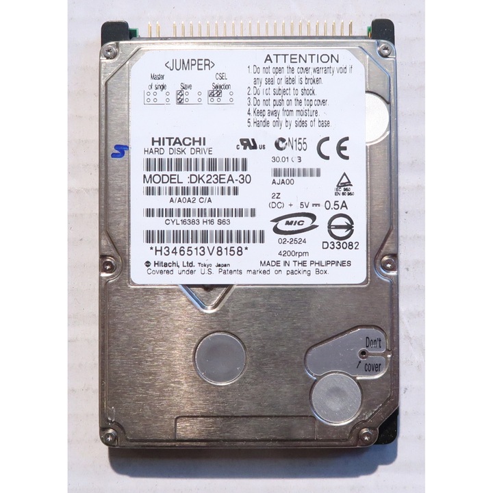Hard Disk 2.5'' Hitachi 30GB 4200RPM ATA 9mm