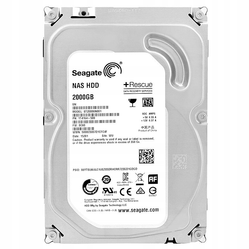 Hard Disk 2TB Seagate SATA III 5900RPM 64MB 3,5