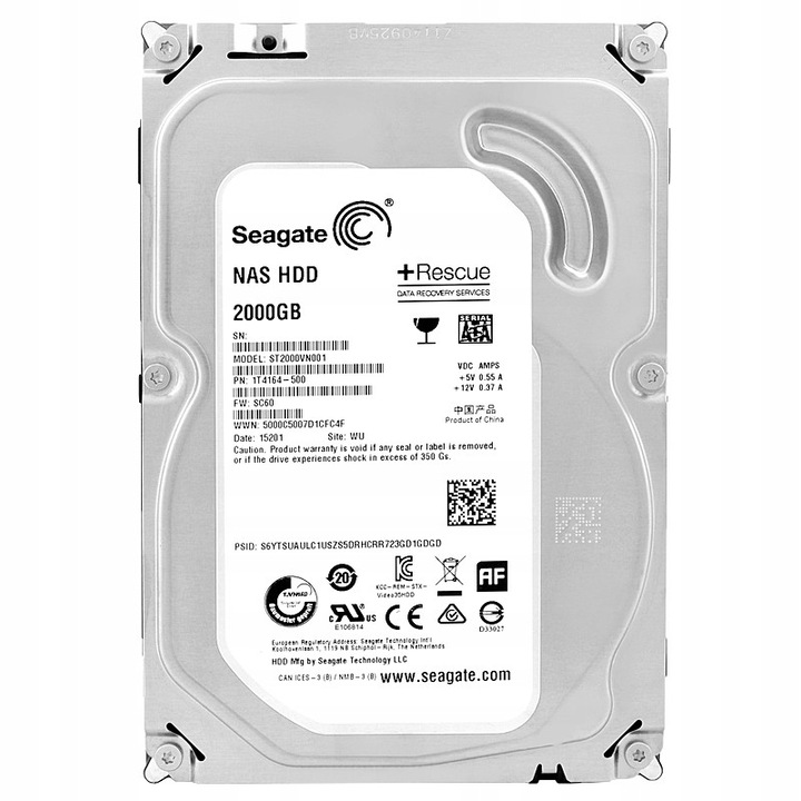 Hard Disk 2TB Seagate SATA III 5900RPM 64MB 3,5"