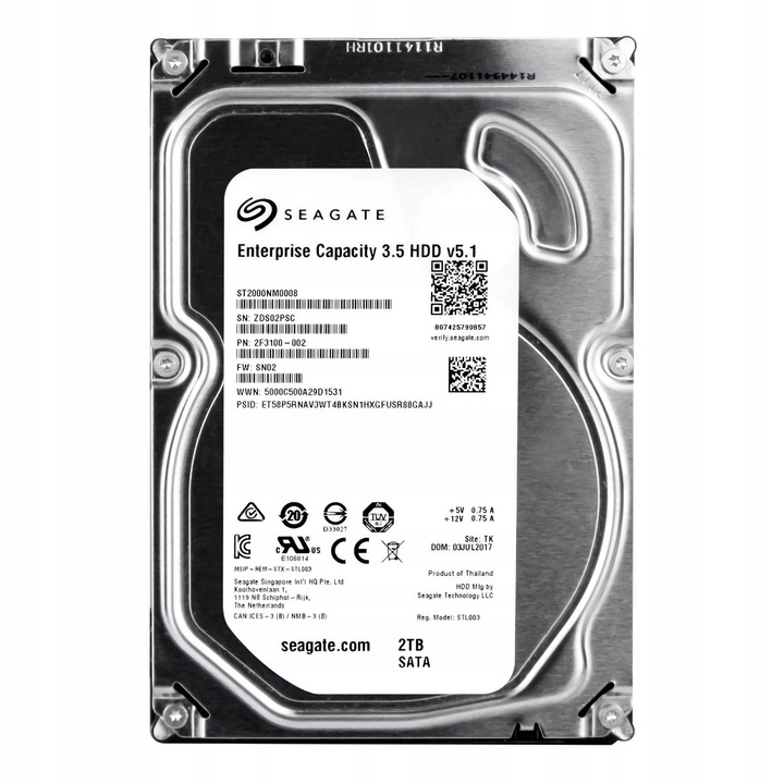 Hard Disk 2TB Seagate 7200RPM 128MB SATA III 3.5''