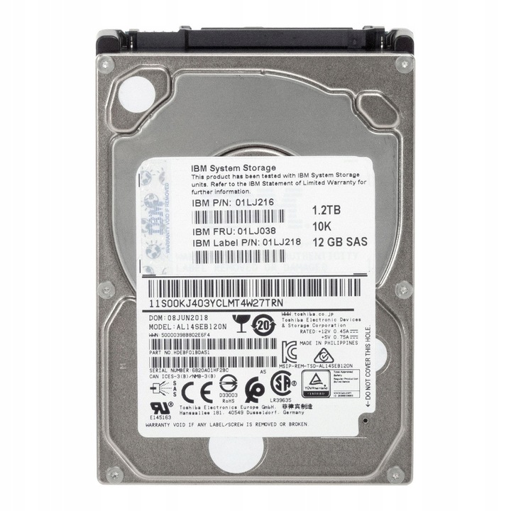 Hard Disk 1.2TB 10K 128MB SAS-3 2.5''