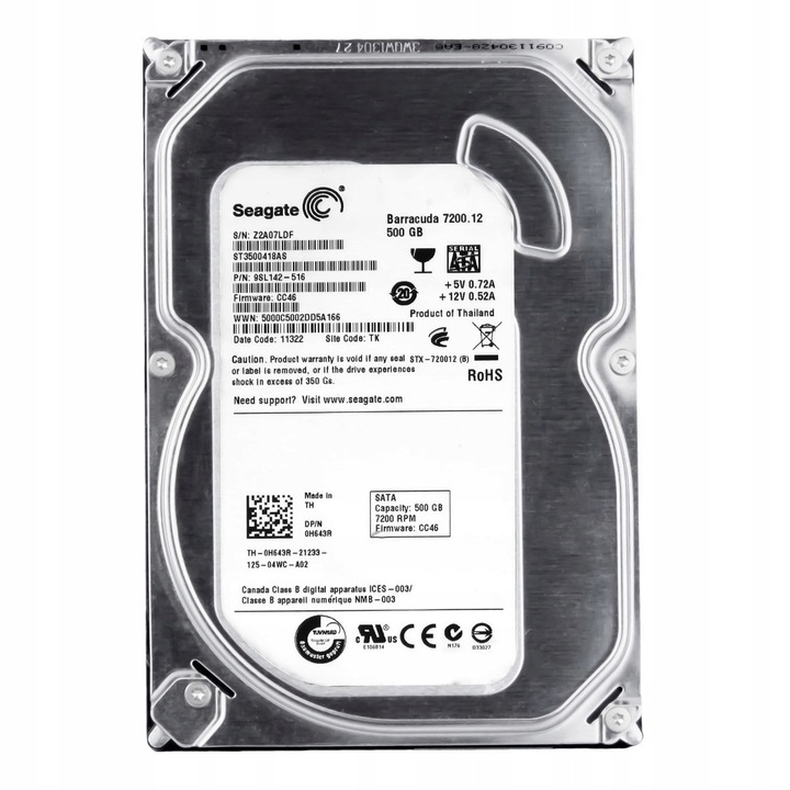 Hard Disk 500GB SATA II 7200RPM 16MB 3.5"