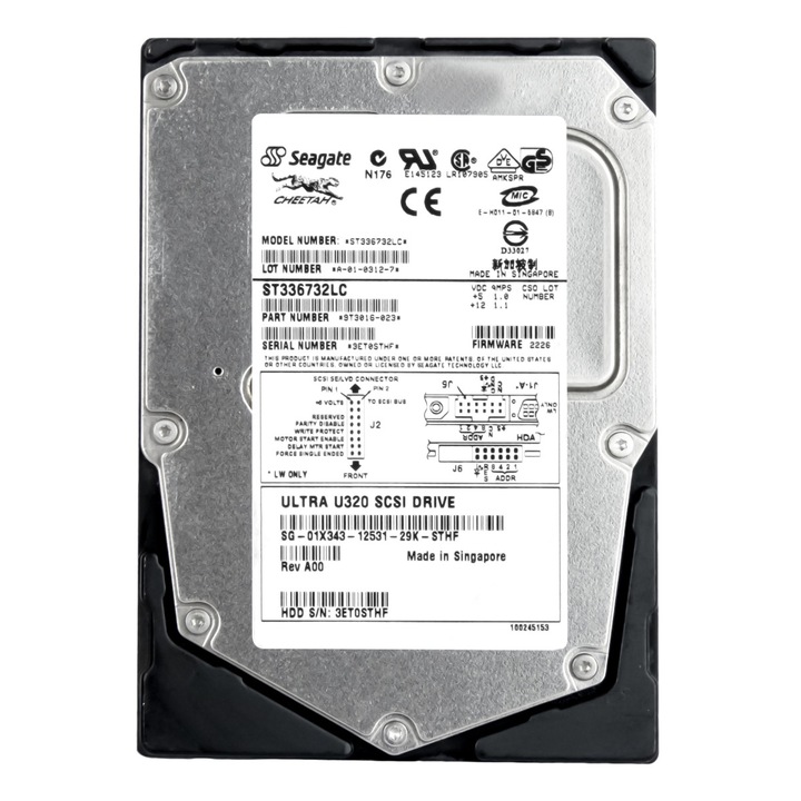 Merevlemez 3.5'' DELL 36GB 15K SCSI U320, 8MB gyorsítótár