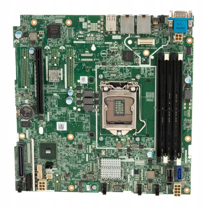 Dell PowerEdge R230 alaplap, Socket LGA1151, DDR4, 4 RAM foglalat, RISER 0593D8-cal