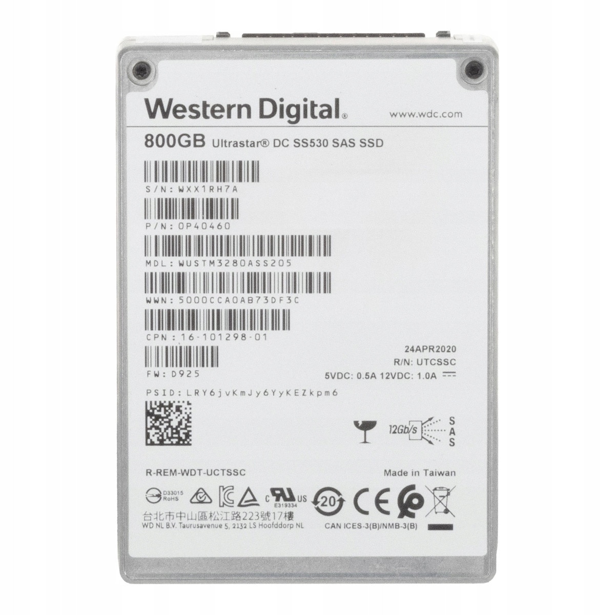 Solid State Drive (SSD) Intel DC S3510 Series, 800GB, 2.5'', SATA