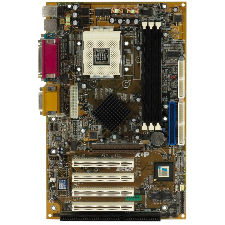 Alaplap, 8TAX3E+, 3 RAM foglalat, 4 PCI, 1 ISA, ATX