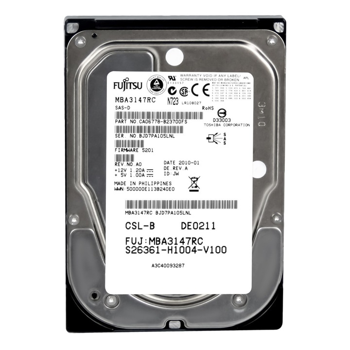 Merevlemez 3.5'' Fujitsu MBA3147RC 146GB 15000RPM SAS