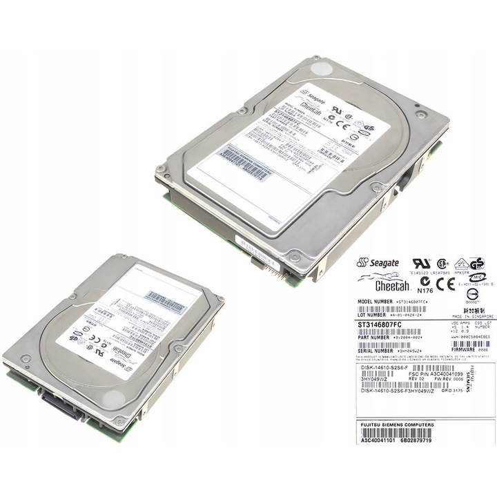 Hard disk 3.5'' Fujitsu 146GB 10000RPM 8MB Fibre Channel