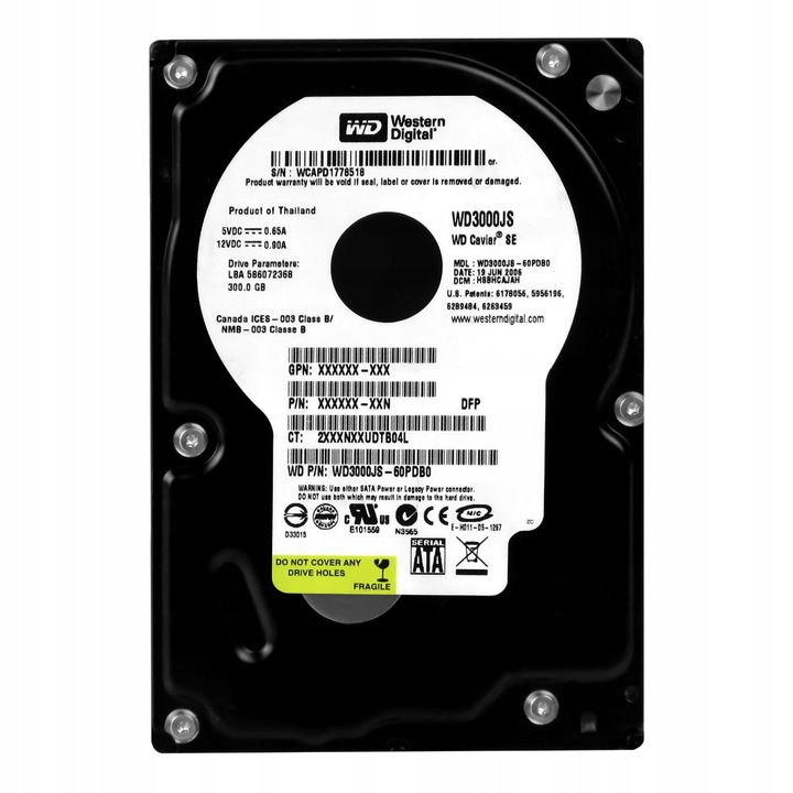 Merevlemez 300GB Western Digital CAVIAR SE 7200RPM 8MB 3.5''