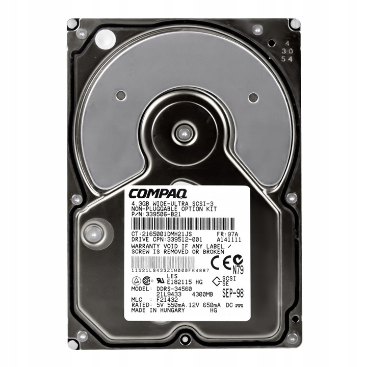 Hard Disk 4.3GB SCSI 3.5'' 7200RPM