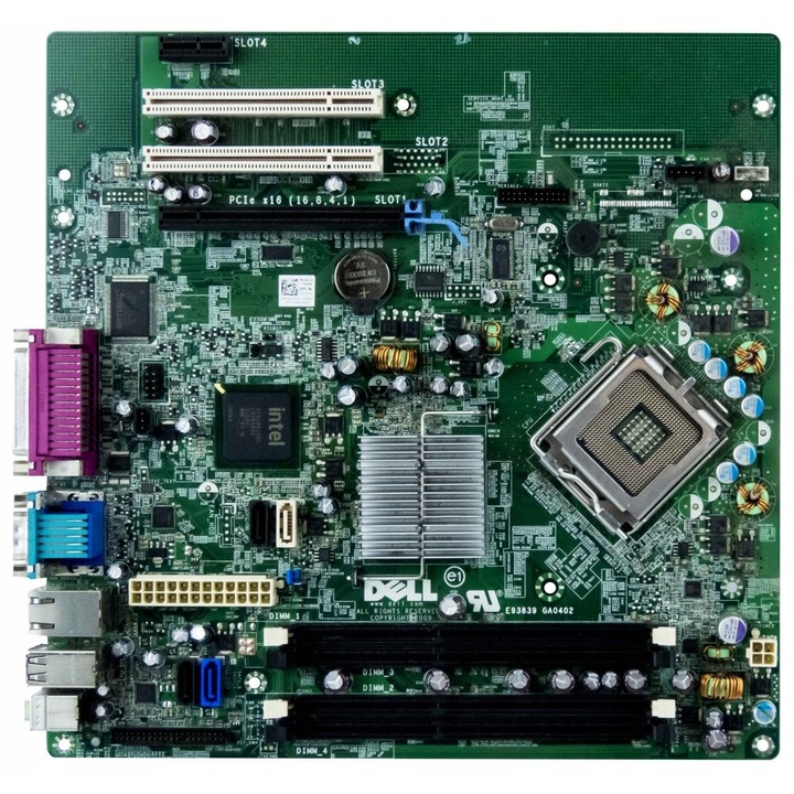 Dell 780 SFF alaplap, LGA 775, 4 DIMM foglalat, 8 GB, többszínű