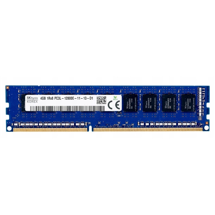 Hynix 4GB DDR3 1600MHz PC3L-12800E ECC UNBUFF RAM memória