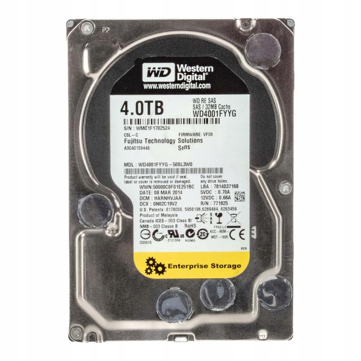 Hard Disk 4TB 7200RPM 32MB SAS-2 3.5''
