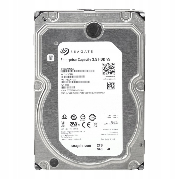 Hard Disk 2TB 7200RPM 128MB SAS-3 3.5''