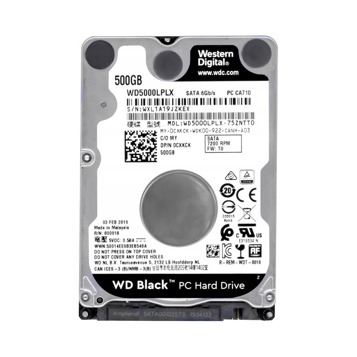 Hard Disk 500GB 7200RPM SATA III 2.5'' 32MB Dell