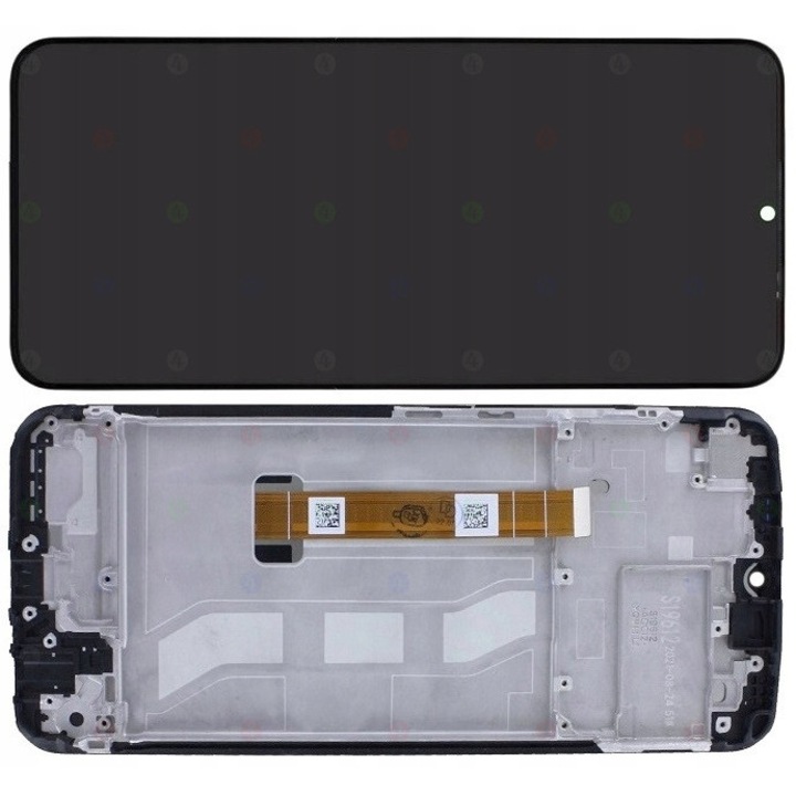 LCD kijelző + digitalizáló kerettel OPPO REALME C21Y-hez, 6.50'', Fekete