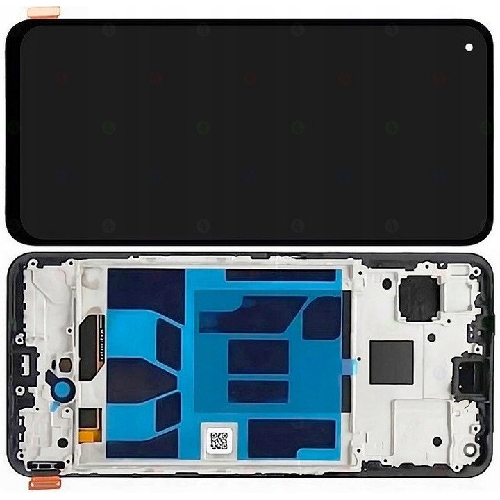 OLED kijelző kerettel OPPO REALME GT 5G-hez, 6,43'', fekete, 1080x2400