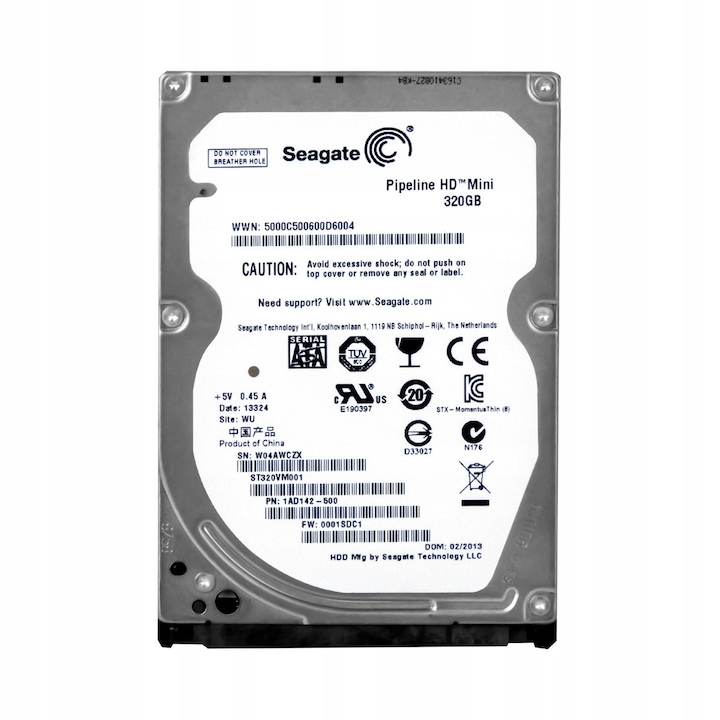 Hard Disk 2.5'' Seagate PIPELINE HD MINI 320GB 5400RPM 16MB SATA II