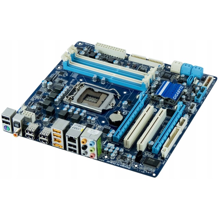 Gigabyte GA-P55M-UD2 microATX alaplap, DDR3, 4 RAM foglalat, 244x244mm