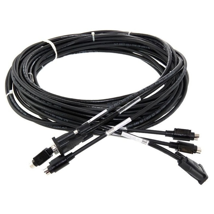 KVM kábel PS/2 D-SUB 6M, Compaq, 4x PS/2, 2x D-SUB