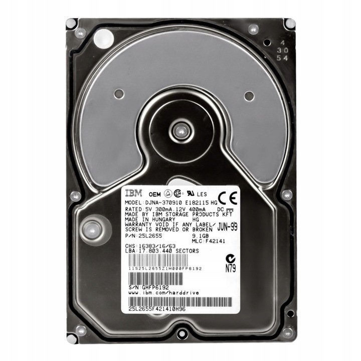 Hard Disk 3.5'' IBM DeskStar 22GXP 9.1GB 7200RPM 2MB ATA