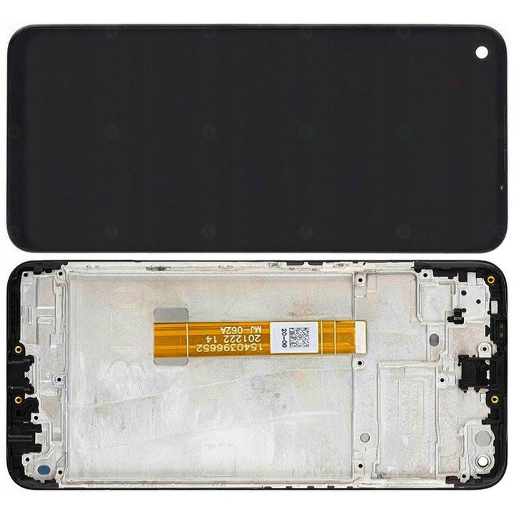 Kijelző LCD + keret OPPO A72-hez, 6,50'', Fekete, 1080x2400, OPPO