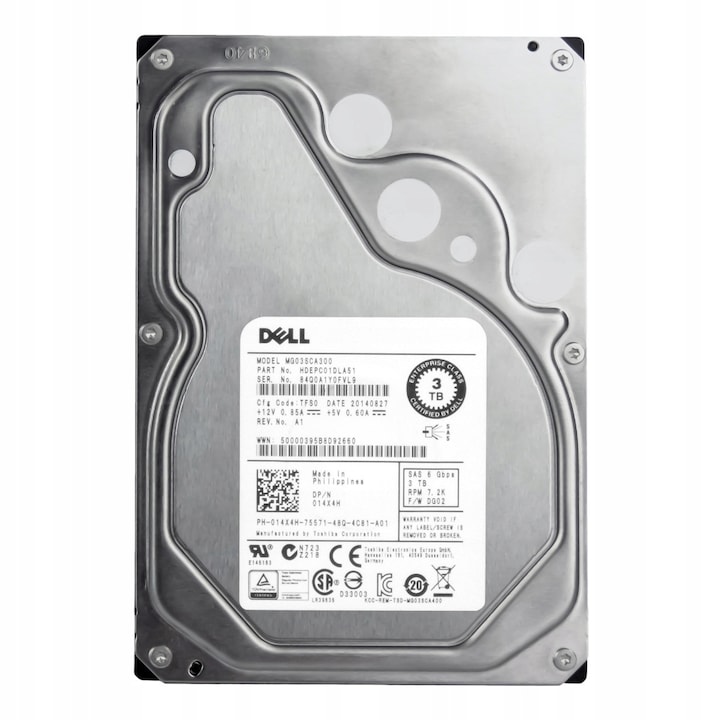 Hard Disk 3TB 7200RPM 64MB SAS-2 3.5'' MG03SCA300