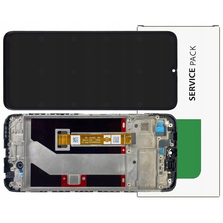Eredeti Oppo A38 kijelző, LCD, 6,56'', fekete, kerettel