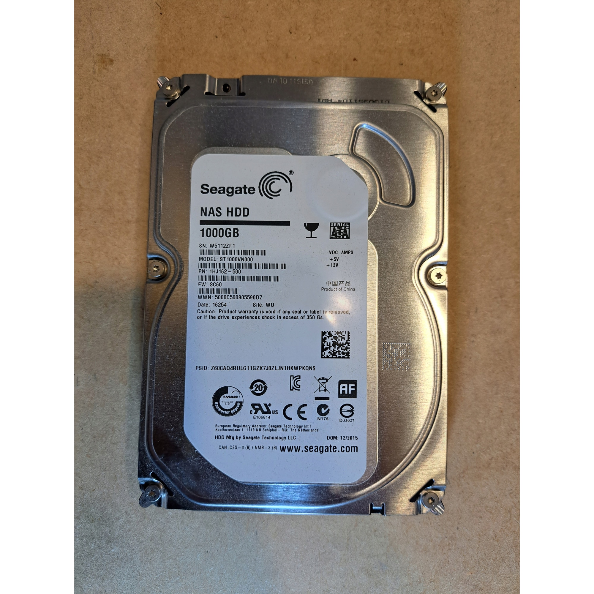 HDD Seagate NAS 2TB, 5900rpm, 64MB cache, SATA III - eMAG.ro