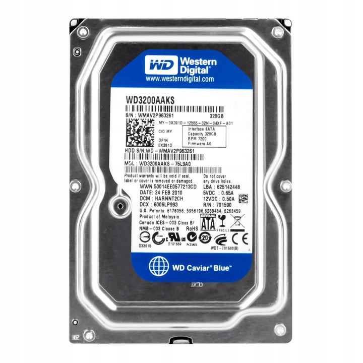 Hard Disk 320GB 7200RPM 16MB SATA II 3.5''