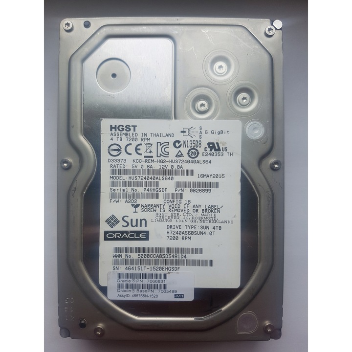 Hard Disk 4TB, HGST, 7200RPM, 64MB, 3.5''