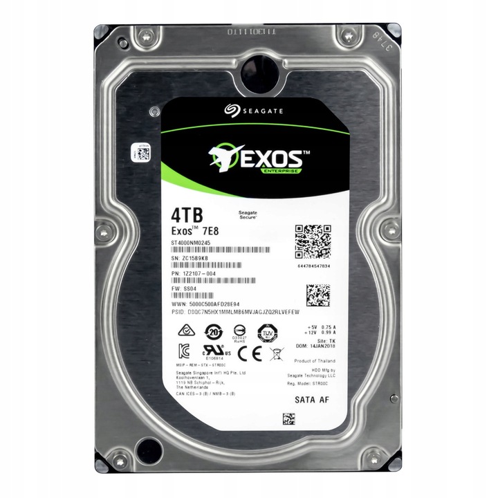 Hard Disk 4TB Seagate Exos 7E8 7.2K RPM 128MB SATA III 3.5''