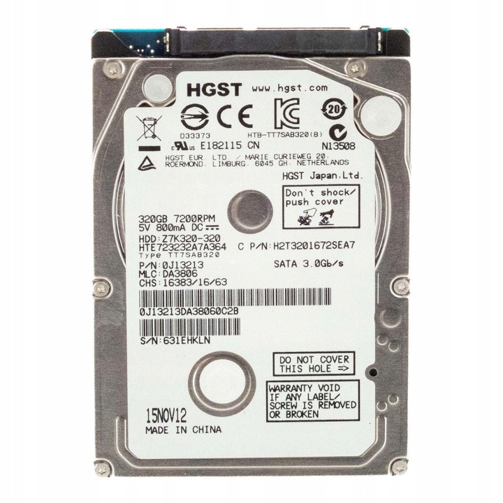 Hard Disk 2.5'' Hitachi TravelStar Z7K320, 320GB, 7.2K RPM, 16MB Cache