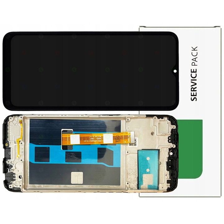 Eredeti LCD kijelző kerettel OPPO A54S-hez, 6,52'', fekete