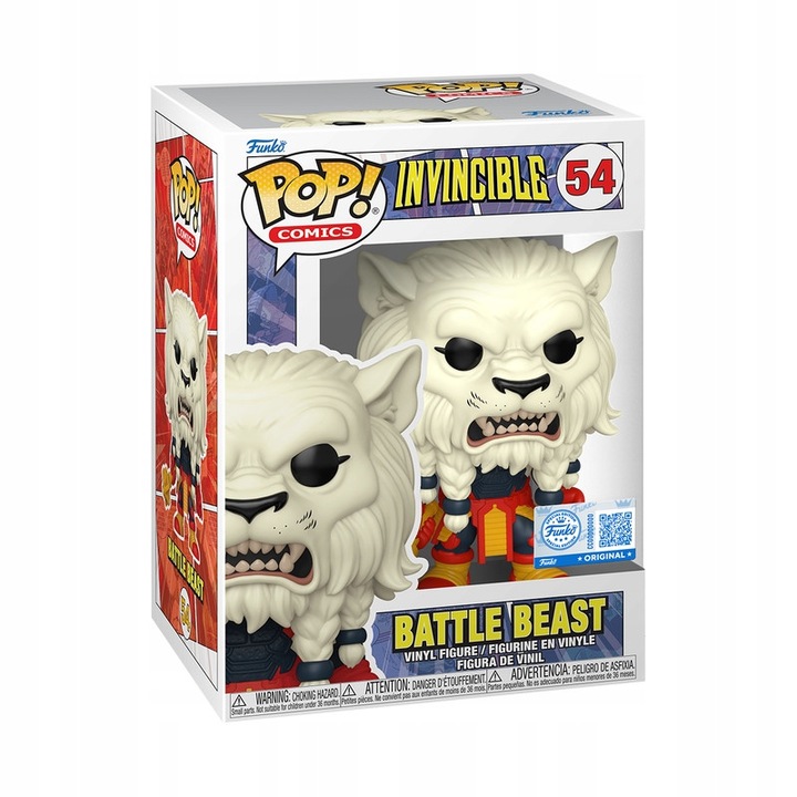 Figurina Funko Pop! Battle Beast 54, special edition, 10cm, multicolor