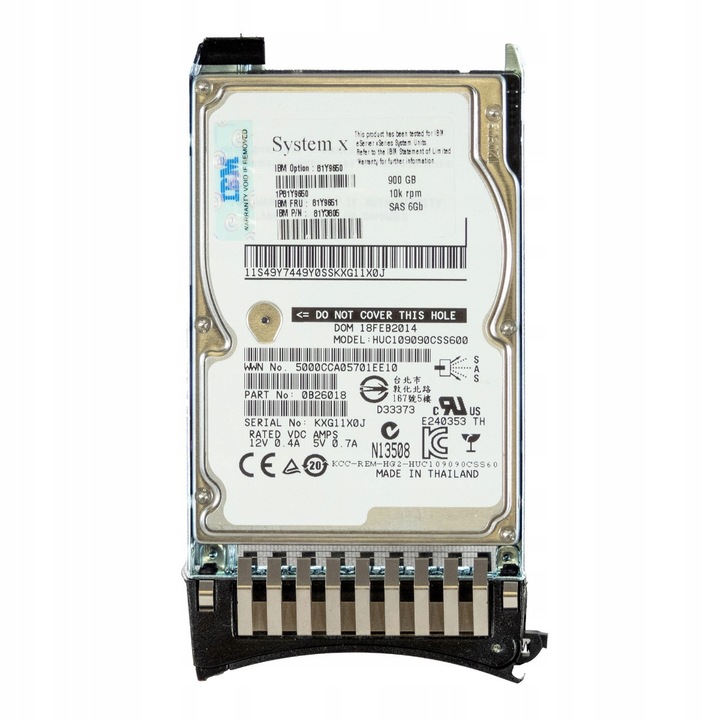 Hard Disk 900GB 10K 64MB SAS-2 2.5" IBM