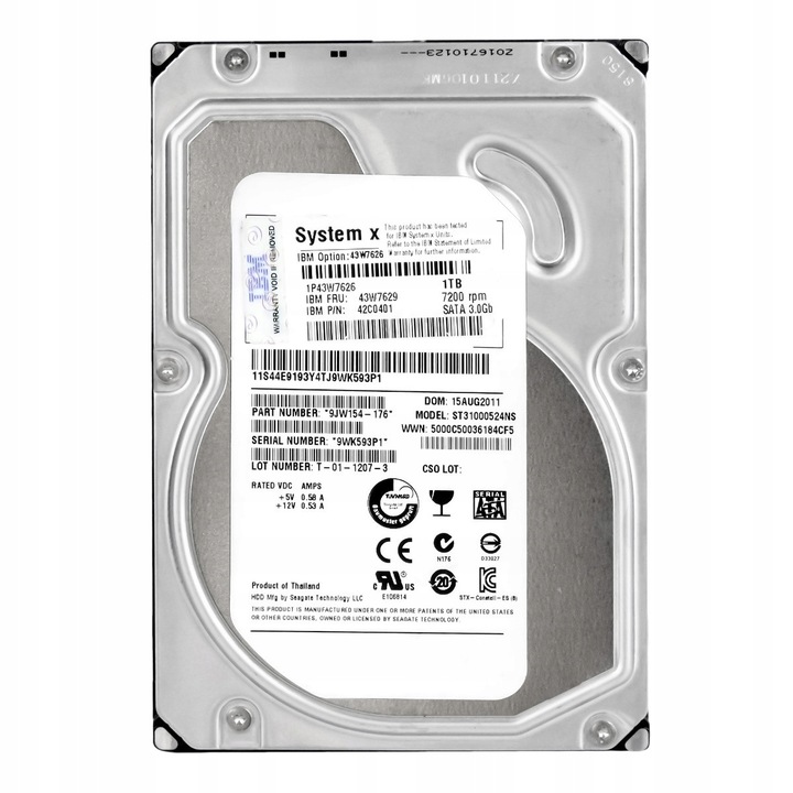 Hard Disk 1TB 7200RPM 32MB SATA II 3.5''