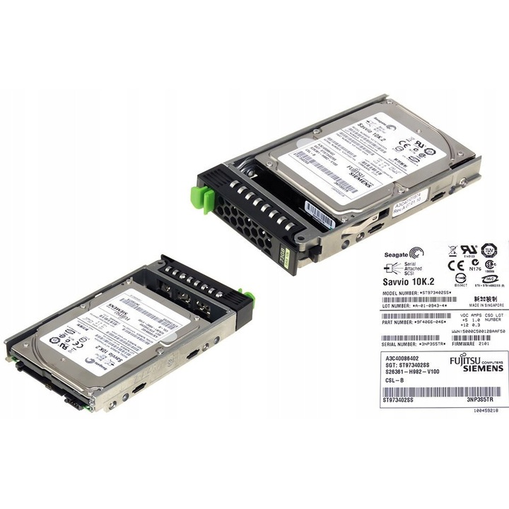 Merevlemez 73GB Fujitsu 10000RPM 2.5'' SAS