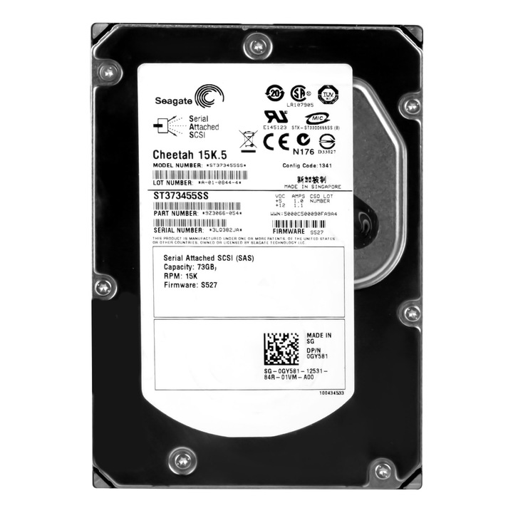 Merevlemez 3.5'' Dell 73GB 15000RPM 16MB SAS