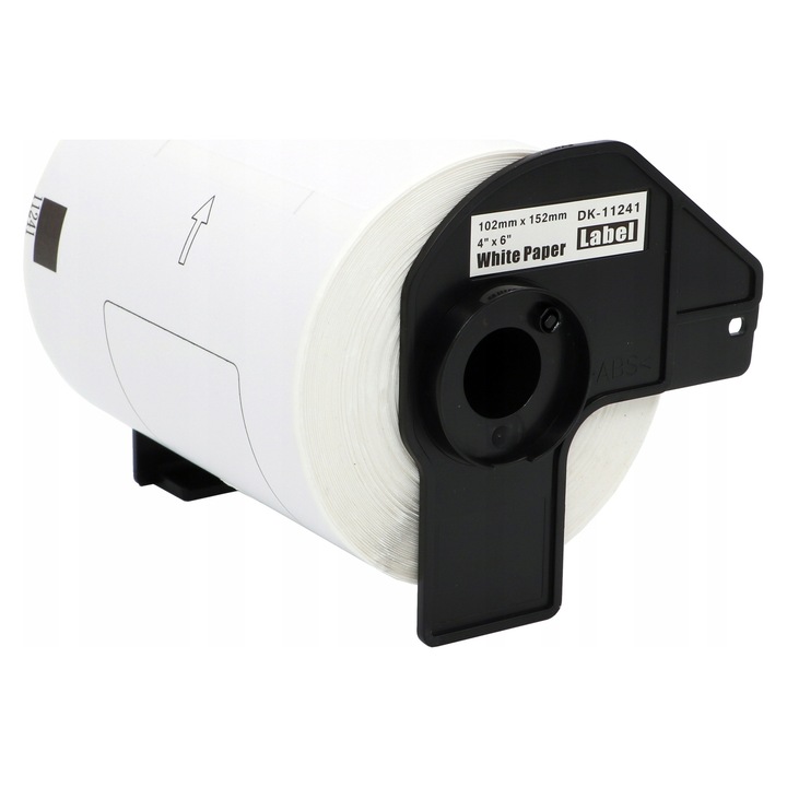 Set 5 etichete Brother DK-11241, 102mm x 152mm, 200 bucati, alb, tip zamiennik