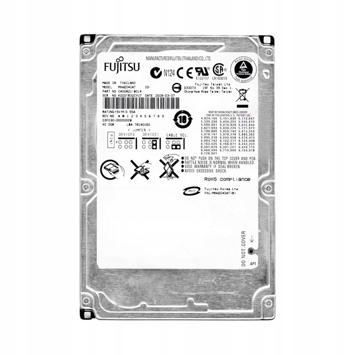 Hard Disk 40GB 2.5'' 4200RPM ATA