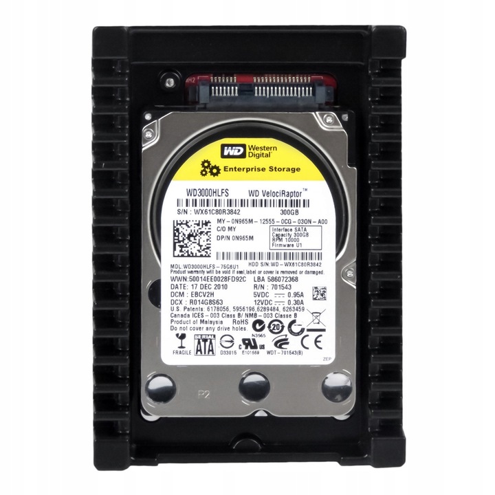 Hard Disk 300GB Western Digital WD3000HLFS 10k 16MB SATA II 3,5''